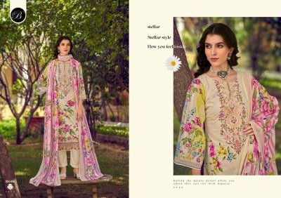 Belliza Designer Studio Yasmin Vol 3 Pure Cotton Dress Material with Heavy Embroidery And Mal Mal Dupatta dress material catalogs
