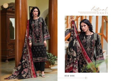 Belliza Designer Studio Zareen  Heavy Embroidered Pure Cotton Unstitched Suit with Lace Work Dupatta Wholesale  dress material catalogs