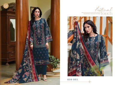 Belliza Designer Studio Zareen  Heavy Embroidered Pure Cotton Unstitched Suit with Lace Work Dupatta Wholesale  dress material catalogs