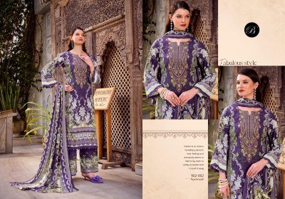 Belliza Dilkhush Pure Viscose Rayon Suit Set with Heavy Embroidery And Printed Plazo Dupatta Dress Material  Wholesale dress material catalogs