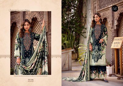 Belliza Dilkhush Pure Viscose Rayon Suit Set with Heavy Embroidery And Printed Plazo Dupatta Dress Material  Wholesale dress material catalogs