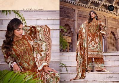 Belliza Dilkhush Pure Viscose Rayon Suit Set with Heavy Embroidery And Printed Plazo Dupatta Dress Material  Wholesale dress material catalogs