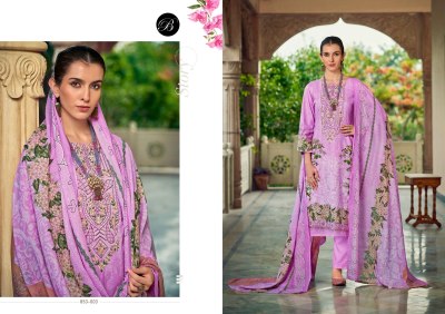 Belliza Naira Vol 107 Pure Cotton Kurti Pant Mal Mal Dupatta Set Heavy Embroidery Work Wholesale Catalogue kurtis catalogs