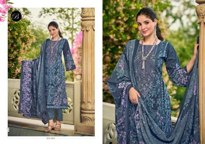 Belliza Naira Vol 107 Pure Cotton Kurti Pant Mal Mal Dupatta Set Heavy Embroidery Work Wholesale Catalogue kurtis catalogs