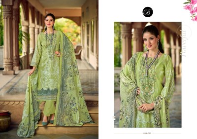 Belliza Naira Vol 107 Pure Cotton Kurti Pant Mal Mal Dupatta Set Heavy Embroidery Work Wholesale Catalogue kurtis catalogs