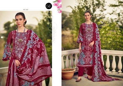 Belliza Naira Vol 107 Pure Cotton Kurti Pant Mal Mal Dupatta Set Heavy Embroidery Work Wholesale Catalogue kurtis catalogs