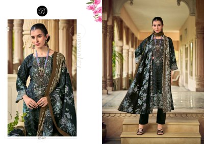 Belliza Naira Vol 107 Pure Cotton Kurti Pant Mal Mal Dupatta Set Heavy Embroidery Work Wholesale Catalogue kurtis catalogs