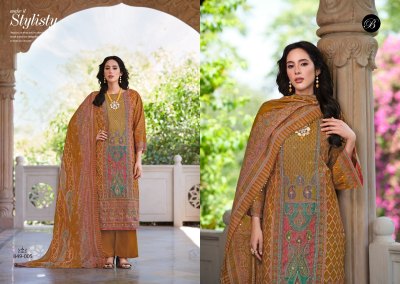 Belliza Nusrat Vol 5 Pure Modal Viscose Fabric Digital Print heavy handwork kurti pant And dupatta set Wholesale designer ethnic wear for women kurtis catalogs