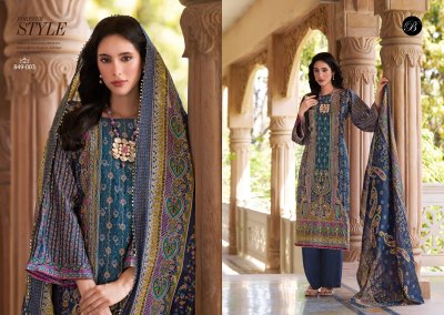 Belliza Nusrat Vol 5 Pure Modal Viscose Fabric Digital Print heavy handwork kurti pant And dupatta set Wholesale designer ethnic wear for women kurtis catalogs