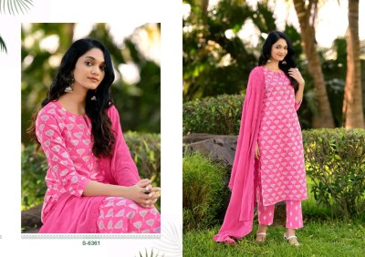 Bhrithi by Subhas Saree Fancy Cotton Siply work kurti pant and dupatta catalogue at affordable rate readymade suit catalogs