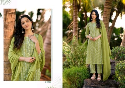 Bhrithi by Subhas Saree Fancy Cotton Siply work kurti pant and dupatta catalogue at affordable rate readymade suit catalogs