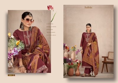 Bibo jaan by Azara pure zam neck embroidered unstitvhed dress material catalogue at low rate salwar kameez catalogs