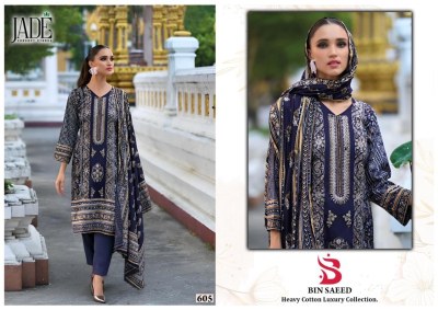 Bin saeed heavy luxury vol 6 by jade unstitched salwar suit material catalogue at low rate salwar kameez catalogs