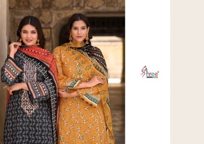 Bin saeed vol 13 by Shree Fab pure cotton printed unstitched suit catalogue  salwar kameez catalogs