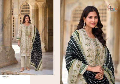 Bin saeed vol 13 by Shree Fab pure cotton printed unstitched suit catalogue  salwar kameez catalogs