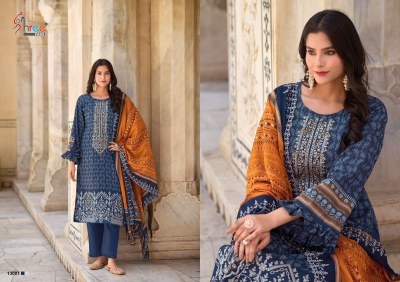 Bin saeed vol 13 by Shree Fab pure cotton printed unstitched suit catalogue  salwar kameez catalogs