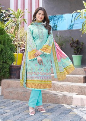 Bin saeed vol 6 by Luxury lawn collection original Pakistani suit catalogue at low rate salwar kameez catalogs