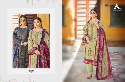 Binsaeed vol 2 present Adan libaas pure cotton digital print with embroidered dress material  catalogue salwar kameez catalogs