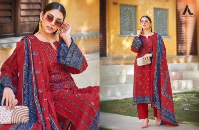 Binsaeed vol 2 present Adan libaas pure cotton digital print with embroidered dress material  catalogue salwar kameez catalogs