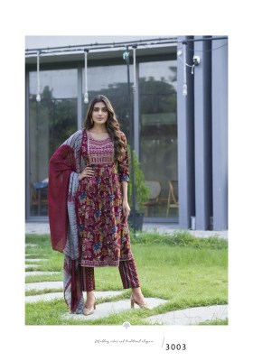 Black Beauty vol 3 by Mystic 9 Premium quality Printed fancy flared kurti pant and dupatta collection at low rate readymade suit catalogs