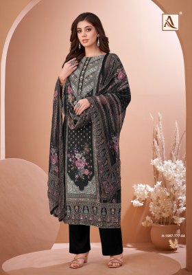 Black Mirror by Alok Suit Viscose Maslin digital printed dress material catalogue at affordable rate dress material catalogs