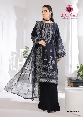 Black and white karachi queen vol 6 by nafisa cotton unstitched dress material catalogue  salwar kameez catalogs