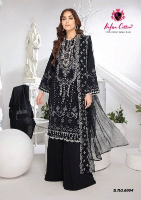 Black and white karachi queen vol 6 by nafisa cotton unstitched dress material catalogue  salwar kameez catalogs