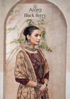 Black berry 13 by Azara fancy blossom cotton designer printed embroidered salwar kameez catalogue wholesale catalogs