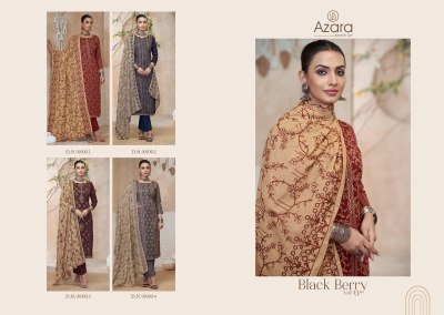 Black berry 13 by Azara fancy blossom cotton designer printed embroidered salwar kameez catalogue salwar kameez catalogs