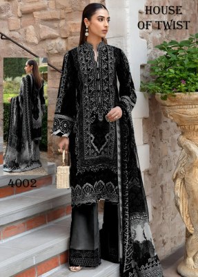 Blacke and white by House of twist cotton digital printed unstitched suit catalogue at low rate salwar kameez catalogs