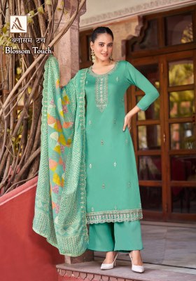 Blossom Touch by Alok suit pure zam cotton embroidered unstitched suit collection at affordable rate salwar kameez catalogs