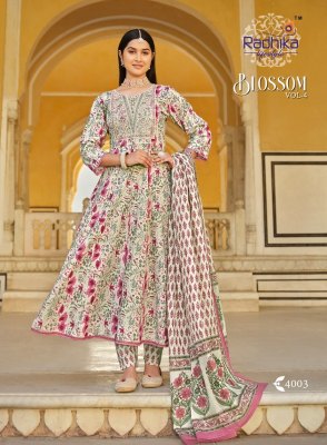 Blossom vol 4 by Radhika lifestyle cotton printed readymade suit catalogue  readymade suit catalogs