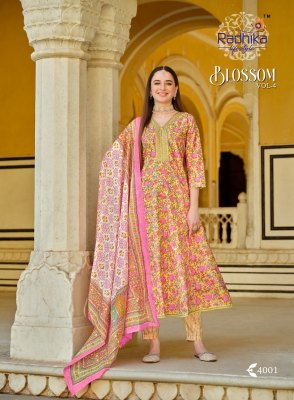 Blossom vol 4 by Radhika lifestyle cotton printed readymade suit catalogue  readymade suit catalogs