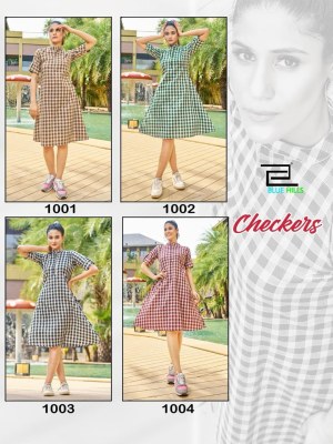 Blu hills by Checkers fancy checkers cotton printed western wear catalogue at low rate western wear catalogs