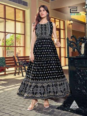 Blue Hills Bisleri Long Gown Stylish Wholesale Kurti dealers kurtis catalogs