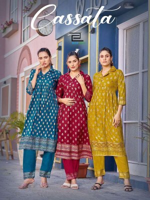 Blue Hills Cassata 2pce Alia Cut Kurti with Pant set Kurti catalogue wholesaler supplier  Blue hills Kurti 