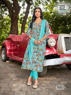 Blue Hills Dolphin  vol 3 Alia Cut Embroidery Work Readymade wholesale Kurti catalogue   kurtis catalogs