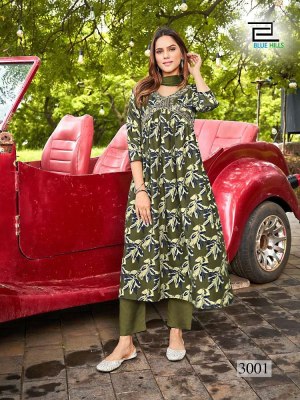 Blue Hills Dolphin  vol 3 Alia Cut Embroidery Work Readymade wholesale Kurti catalogue   kurtis catalogs