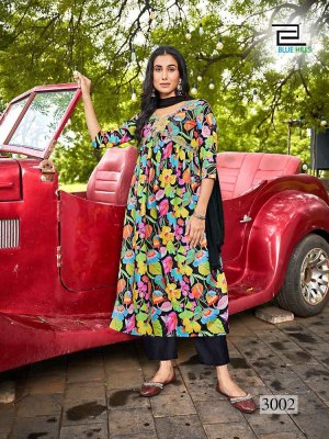 Blue Hills Dolphin  vol 3 Alia Cut Embroidery Work Readymade wholesale Kurti catalogue   kurtis catalogs