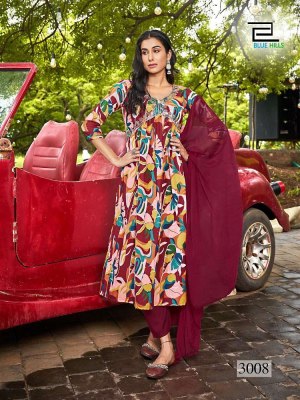 Blue Hills Dolphin  vol 3 Alia Cut Embroidery Work Readymade wholesale Kurti catalogue   kurtis catalogs