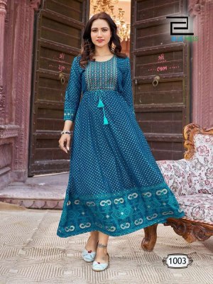 Blue Hills Glamours Anarkali Concept With Neck Embordered Work Wholesale Kurti catalogue  kurtis catalogs