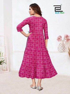 Blue Hills Sarfaraz Vol 15 Rayon Printed Long Gown Anarkali style wholesale Kurti catalogue  kurtis catalogs