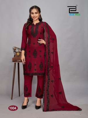 Blue hills by Black Bunny reyon with embroidered work kurti with pant and dupatta catalogue at low rate readymade suit catalogs