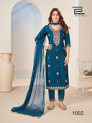 Blue hills by gulab jal vol 3 reyon kurti pant with nazneen dupatta catalog at wholesale price readymade suit catalogs