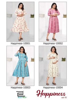 Blue hills by happinress vol 10 reyon premium capsul print feeding kurti catalog at wholesale price kurtis catalogs