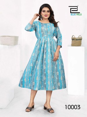 Blue hills by happinress vol 10 reyon premium capsul print feeding kurti catalog at wholesale price kurtis catalogs