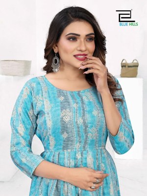 Blue hills by happinress vol 10 reyon premium capsul print feeding kurti catalog at wholesale price kurtis catalogs