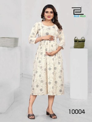 Blue hills by happinress vol 10 reyon premium capsul print feeding kurti catalog at wholesale price kurtis catalogs