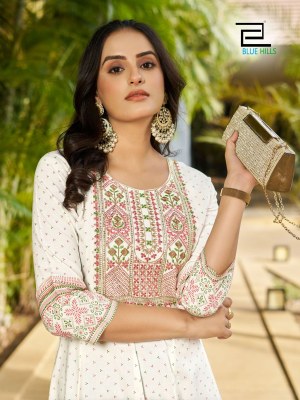 Blue hills by sandwich vol 10 Anarkali gown with Embroidery work kurti catalogue kurtis catalogs