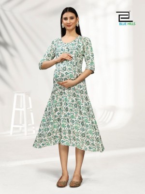 Blue hills present God gift premium reyon feeding printed kurti catalogue at low rate kurtis catalogs